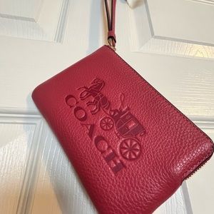 Coach wristlet-red